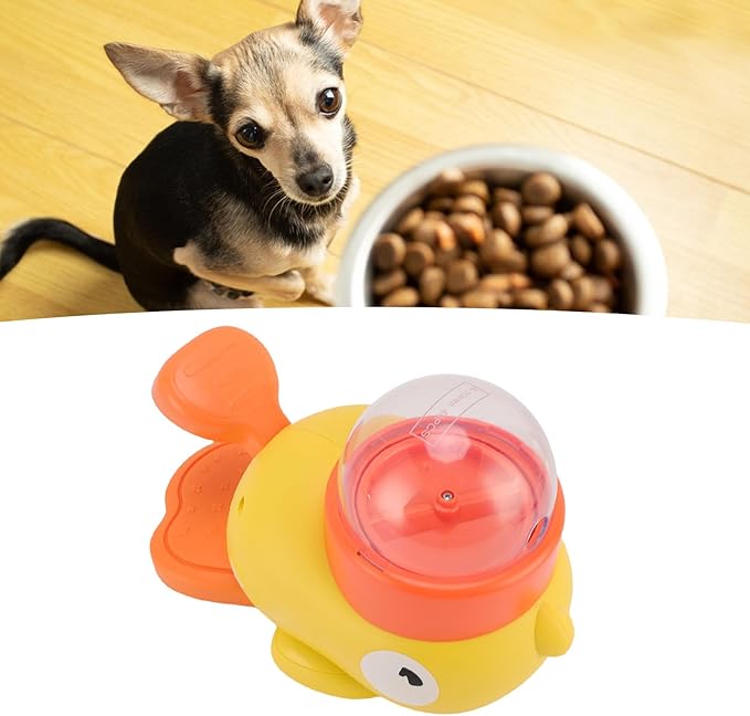 Automatic Pet Feeder, Interactive Dog Food Dispenser with Timer and Portion Control, Large Capacity Plastic Smart Feeder Toy for Cats and Dogs