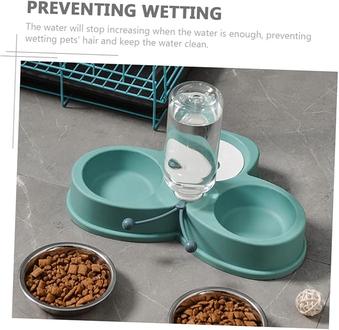 Automatic Pet Feeder and Water Dispenser Kit for Dogs and Cats Dual Bowl Design Bowls Convenient Pet Feeding and Hydration
