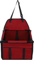 Yoidesu Dog Car Seat, Portable Large Capacity Pet Seat for Travel (Red)