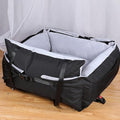 Dog car seat,Pet Booster Seat Travel Dog Car Bed,for Small Medium Dogs Cats,Comfortable and Breathable, Detachable,Dog car Bed Dual-use for car and Home