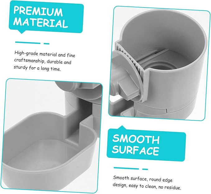 TOYANDONA Pet Water Fountain Feeder Multi-Function Hanging Dispenser for Cats Dogs Easy No Leak Pet Care Tool