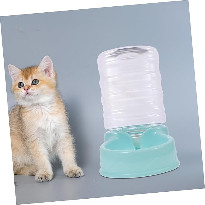 Generic Pet Water Fountain Cat Feeder Cat Water Dispenser Feeder for Cats Pet Feeder Dispenser for Cats Feeder Dispenser for Dogs Automatic Feeder Dispenser for Cats Pet Supply Dog Feeder, Sky-blue