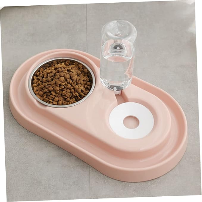 HANABASS Pet Water Dispenser Pet Water Feeder Automatic Drink Dish Dog Cat Plastic Stainless Steel Feeding Bowl Sink Partition