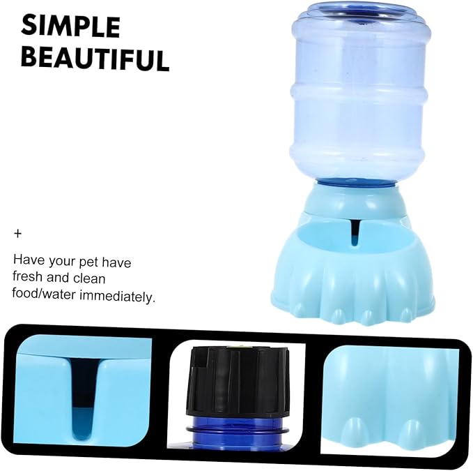 Automatic Dog Water Dispenser Gravity Pet Water Bowl Easy Clean for Cats Dogs Random Color