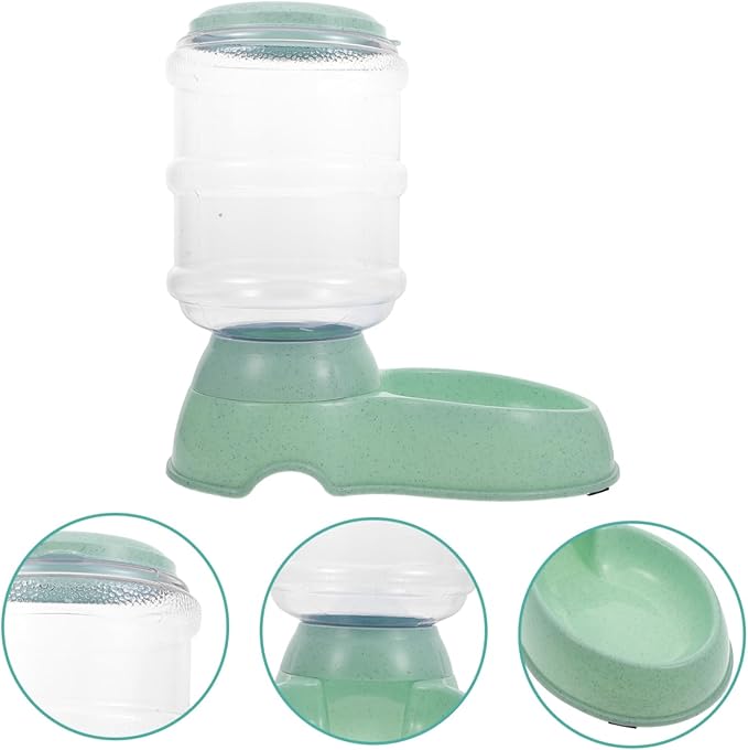 VANZACK Automatic Pet Feeder for Cats Dogs Capacity Food Dispenser Light Green Convenient Feeding for Busy Pet Owners Practical and Home Decor