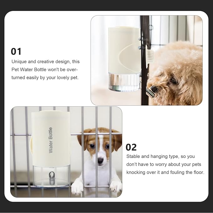 Toyvian Automatic Dog Water Dispenser with Nozzle Leak Pet Water Bottle for Cats and Dogs Easy Design for for Home Use