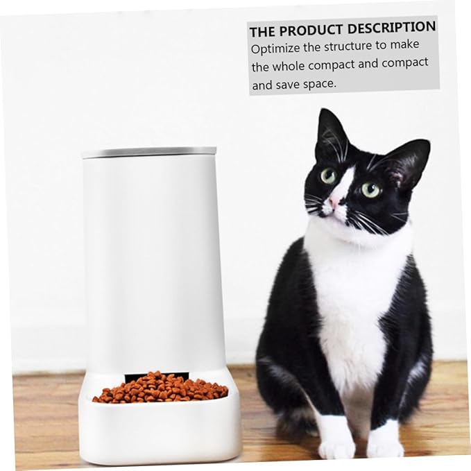 Milisten 1pc Automatic Pet Feeder for Dogs and Cats Plastic Pet Food Dispenser Convenient Dry Food Feeder Non- Bottom Design