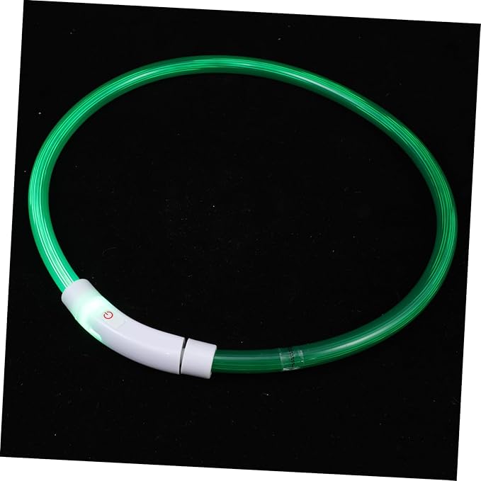USB Rechargeable LED PET Collar 70cm Luminous Safety Collar Flashing Lights for Dogs Waterproof and Adjustable Reflective Design for Evening