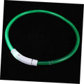 USB Rechargeable LED PET Collar 70cm Luminous Safety Collar Flashing Lights for Dogs Waterproof and Adjustable Reflective Design for Evening