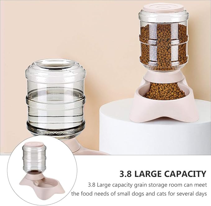 POPETPOP Automatic Pet Feeder Creative Food Dispenser for Cats and Dogs Convenient and Practical Dual-use Design Food Divider for Animals