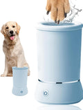 Automatic Dog Paw Cleaner for Dogs，Electric Dog Foot Paw Washer Cup and Massager，2 Speeds for Thorough Cleaning and USB Rechargeable,Pet Paw Feet Cleaner for Small Medium Dogs Cats (Blue)