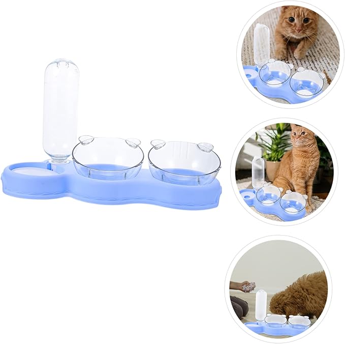 VICASKY Water Feeder Skid Pet Bowl Multi Use Detachable Water Dispenser for Dogs and Cats Convenient Feeding for Busy Pet Owners