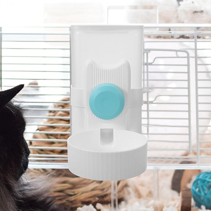 Pet Cage Water Feeder Automatic Drinking Device for Dogs and Fits Cage Wire Spacing Convenient and Safe for Pets