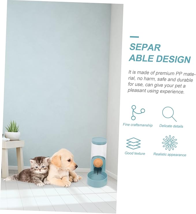2pcs Automatic Cat Water and Food Dispenser Hanging Feeders for Animals for Cats Dogs and Pets Easy to Install and Convenient for