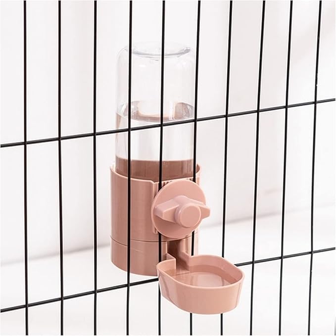 Automatic Pets Food Hanging Bowl for Cage Pet for Small &Medium Animals Cats Dogs Drinking Fountain(Blue)