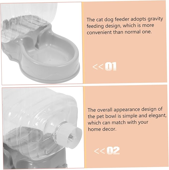 Automatic Cat Water Dispenser Gravity Pet Feeder Bowl Self-Filling Pet Feeder Plastic Home Decor