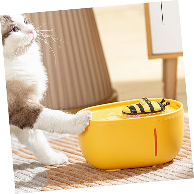Sosoport Automatic Pet Water Dispenser Capacity Cat Dog Water Bowl Circulating Filtration System for Home Use