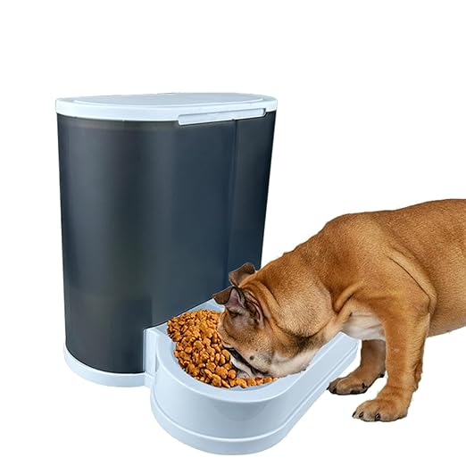 Pffiocix Automatic Feeder Water Dispenser Dogs Cats - Large Capacity, Hygienic, Ideal Busy Owners