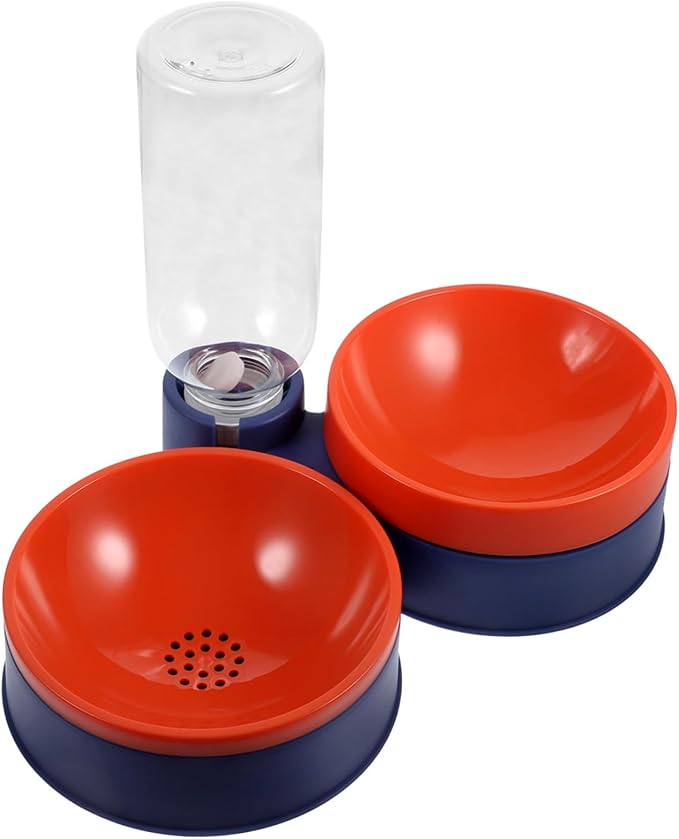 BESPORTBLE Automatic Pet Feeder and Water Bowl for Cats and Dogs Dual Compartment Design for Food and Water Lightweight Deep Sea for Hydration and Nutrition