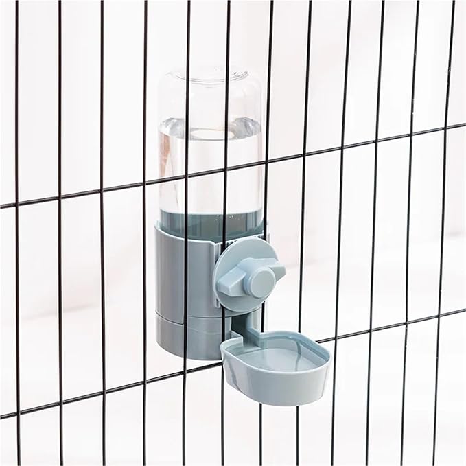 Automatic Pet Feeder and Water Feeder for Dogs, Cats, Rabbits, and Birds - Hanging Bowl and Food Container(Purple)