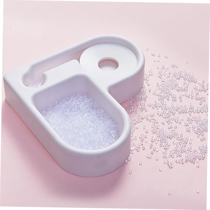 Didiseaon 2pcs Corner Shape Pet Feeder Automatic Water Dispenser for Dogs and Cats Double Bowl Design for Food and Water Lightweight Material Easy to Non- Base