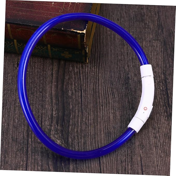 LED Light Dog Collar 50cm Long Rechargeable Waterproof and Flexible for Nighttime