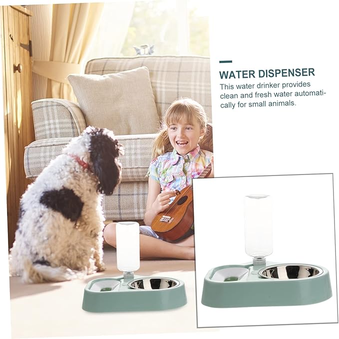 Kisangel Automatic Water Feeder for Dogs and Cats Durable Dual-use Pet Bowl with Capacity Lightweight Design Convenient Water Dispenser for Easy Pet Hydration