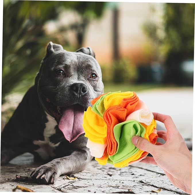 Garneck Upgraded Dog Sniffing Ball Interactive Training Toy for Dogs Slow Eating Ball Nose Work PET Toy for Puppies