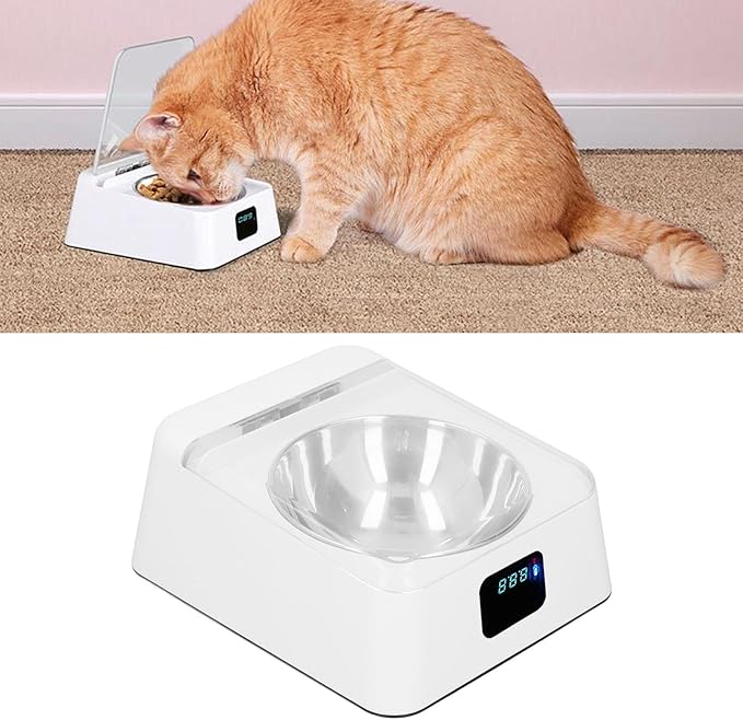 Smart Automatic Dog Feeder Bowl, Induction Lid Opening, Easy to Use, Material, 2000mAh Battery, for Medium Small Pet, Suitable for