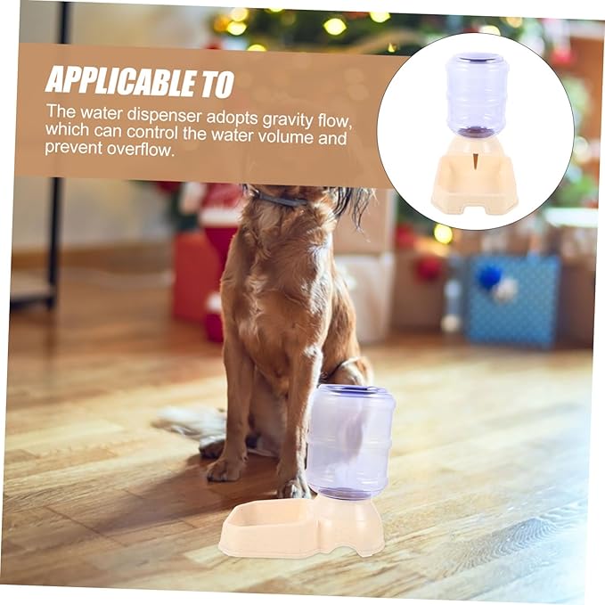 Pet Water Dispenser Bowl Stand Dog Cat Auto Feeder Capacity Spill Design Fountain
