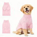 Small/Medium Dog Sweater, Warm Dog Winter Coat w/Sleeves, Comfortable High Neck Premium Dog Clothes for Golden Retriever-Best for Holidays, Daily Walks XXL Pink