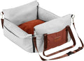 Dog Booster Car Seat Pet Car Seat for Small Dog up to 25lbs Gray