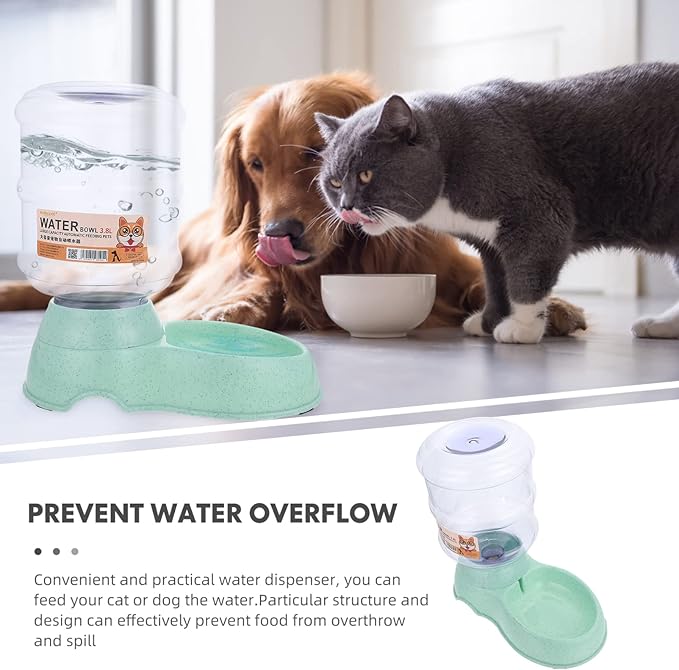 Pet Supplies Automatic Dog Cat Waterer Capacity Non-Slip Base Leakproof Design
