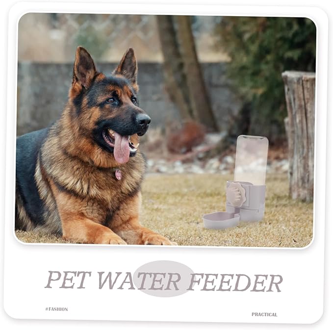 Pet Hanging Water Dispenser for Dogs and Cats Automatic Water Feeder with Bottle Design Durable Material for Use for Busy Pet Owners