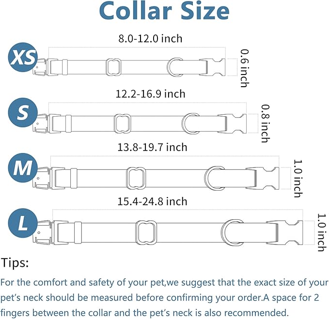 Soft Leather Dog Collar and Leash (6.6') Set - Stylish Rose Gold Heavy Duty Metal Buckle, 4 Adjustable Lengths Leash for Small Medium Large Dogs - Comfortable & Easy to Clean Mint Green XS(8"-12")