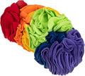 Puppy Snuffle Mat Rainbow Color Dog Hiding Pad for Slow Eating Interactive Sniffing Plaything Reduces Prevents Fast Eating Dogs