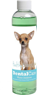 Healthy Breeds Dog Dental Care Water Additive for Chihuahua - Helps Freshen Breath, Reduce Plaque & Control Tartar - Mint Flavor - 8 oz