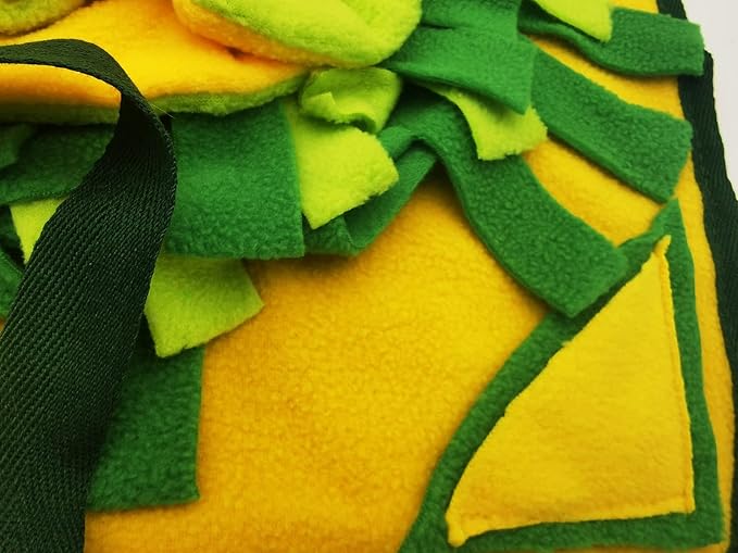 Dogs Snuffle Mat Pet Feeding Mats Puppy Sniffing Pad ,Cat Doggies Interactive Puzzle Toys for Multiple Breeds Encourages Natural Foraging Skills,Training and Stress Release (Yellow)