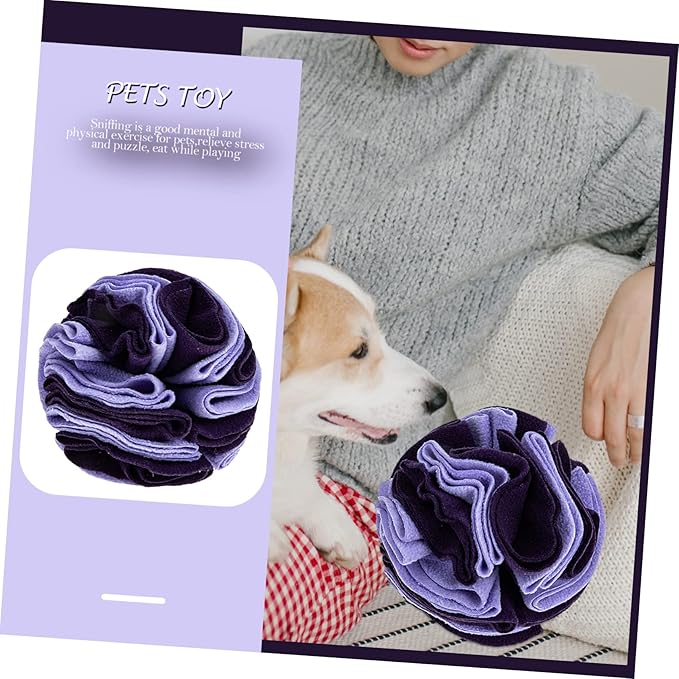 Happyyami Dog Sniffing Training Toy Interactive Slow Feeding for Pets Upgraded Sniffing Mat Design Sense of Smell Boredom Easy to Clean