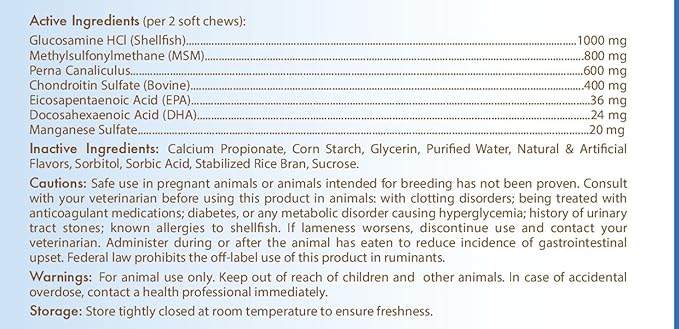 Healthy Breeds Siberian Husky Z-Flex Max Hip & Joint Soft Chews 100 Count (Pack of 2)