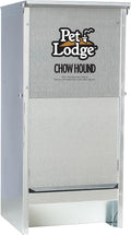 Pet Lodge® Automatic Dog Feeder | Chow Hound Outdoor Pet Feeder | Tough Galvanized Steel | Made in USA (12 Pound)