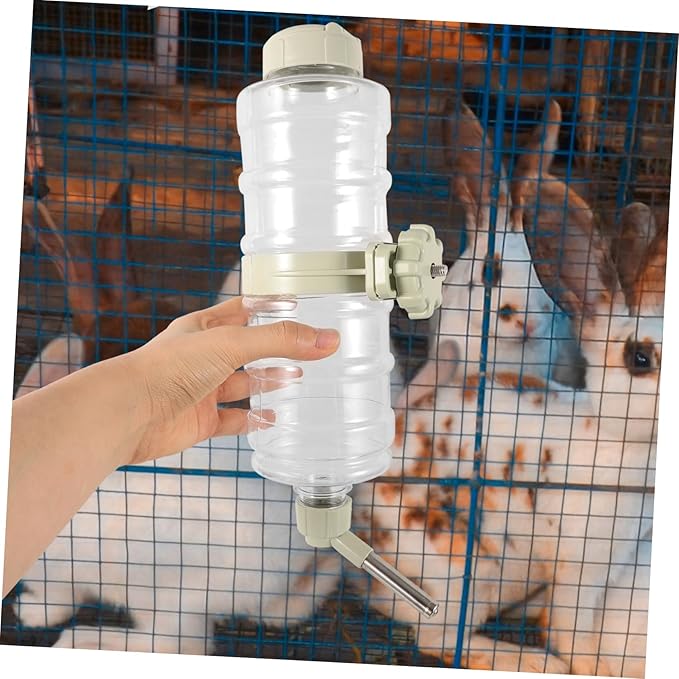 SUPVOX Dog Water Bottle Dispenser for Cage Leakproof Automatic Pet Feeder with Hanging Design for Small Animals Like Dogs Cats and Rabbits Capacity