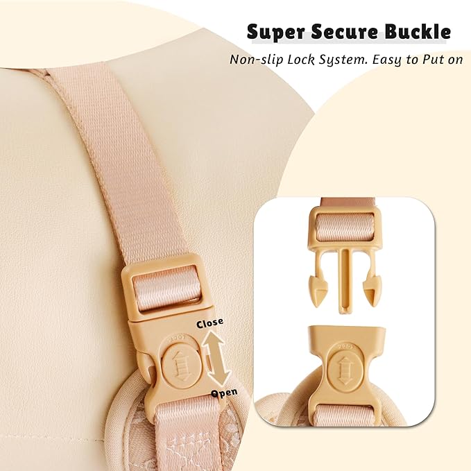 No Pull Dog Vest Harness for Small&Medium Dogs, Side Clip Adjustable Pet Vest, Soft Breathable, Fashion Dog Harnesses for Walking, Running, Shopping (Nude, XS)