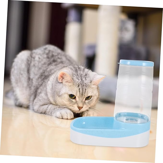 YARNOW Automatic Pet Waterer Cat Dog Water Bowl Dispenser Grain Storage Barrel