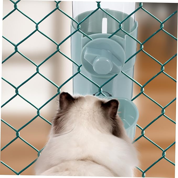 HEMOTON Automatic PET Water Feeder for Cats and Dogs Hanging Design Tip Plastic Water Dispenser 1.5L Capacity for Home Use Easy to Clean