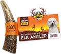 Tibetan Elk Antler for Large Dogs, Grade-A, Premium Chews, Naturally shed Healthy & Longer Lasting Aggressive chewers, USA Product Split Antler (Whole)