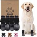 KOOLTAIL Anti Slip Dog Socks Booties to Prevent Licking Paws Scratching, Pet Boots&Paw Protector for Hardwood Floors, Dog Shoes for Winter, Traction Control Grip Socks for Small Medium Large Dogs S