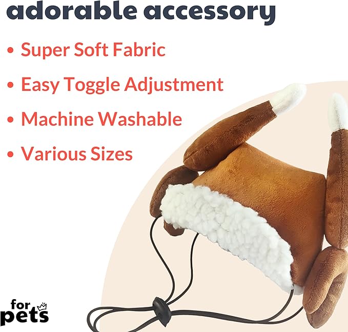 Huxley & Kent Pet Hat | Turkey Tester (Large) | Fun Thanksgiving Holiday Hat for Dogs/Cats | Cute, Comfortable and Fun | SnugFit Strings for Best Fit