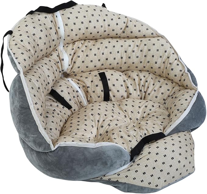 HEEPDD Dog Car Seat, & Car Seats Travel Carrier Bed with PP Cotton Material for Small Dogs and Cats, Camping Outdoor Adventures, Portable Lightweight Pet