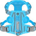 BARKBAY Dog Harness No Pull with ID Tag Pocket - Heavy Duty, Reflective, Easy Control for Large Dogs(Blue,XS)